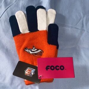 NFL Kids' Orange and Navy Mittens